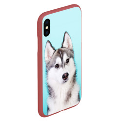 Чехол для iPhone XS Max матовый Blue - фото 2