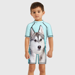 Детский купальный костюм 3D Blue - фото 2