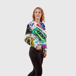Женский бомбер 3D Кассеты - фото 2