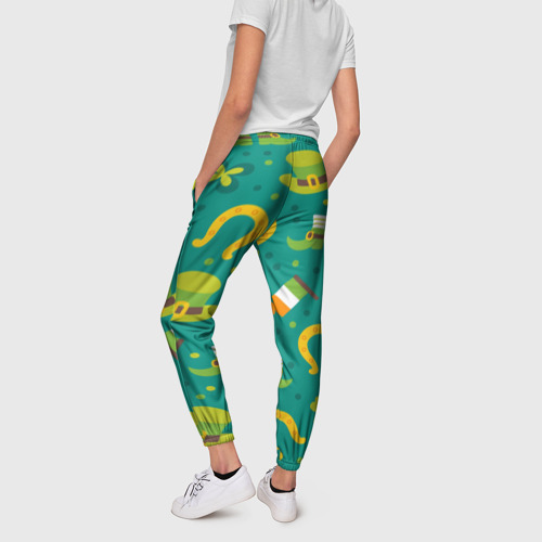 Женские брюки 3D День святого Патрика, цвет 3D печать - фото 4