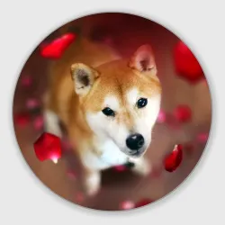 Круглый коврик для мышки Love