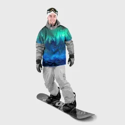 Накидка на куртку 3D Синий дракон