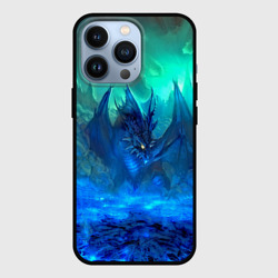 Чехол для iPhone 13 Pro Синий дракон