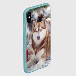 Чехол для iPhone XS Max матовый Хаски - фото 2