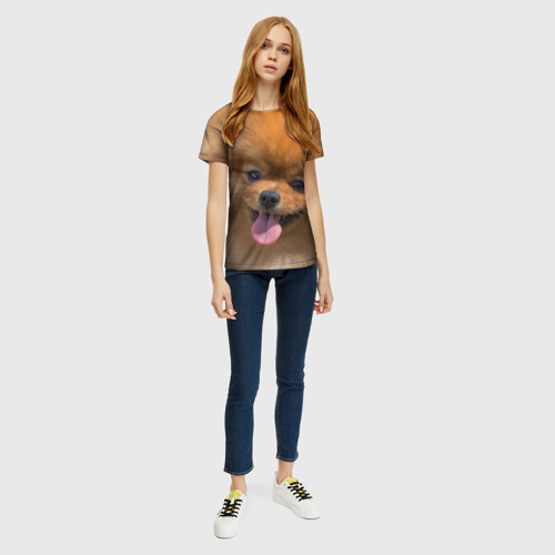 Женская футболка 3D Милашка, цвет 3D печать - фото 5