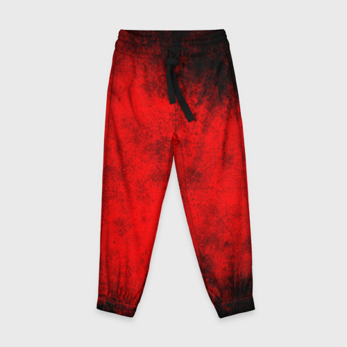 Детские брюки 3D Grunge red, цвет 3D печать