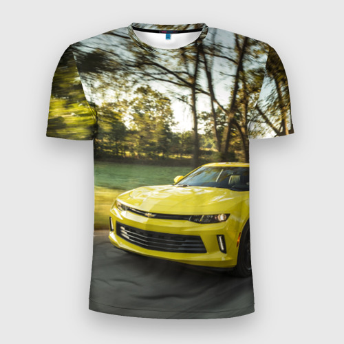 Мужская футболка 3D Slim Chevrolet Camaro
