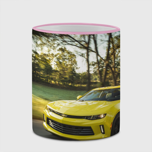 Кружка с полной запечаткой Chevrolet Camaro, цвет Кант розовый - фото 4