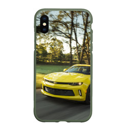 Чехол для iPhone XS Max матовый Chevrolet Camaro