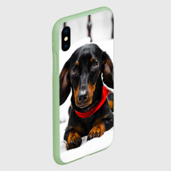 Чехол для iPhone XS Max матовый Пёсик - фото 2