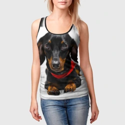 Женская майка 3D Пёсик - фото 2