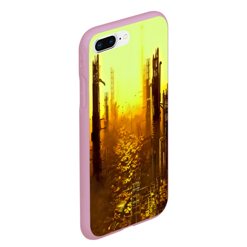 Чехол для iPhone 7Plus/8 Plus матовый Deus ex, цвет розовый - фото 3