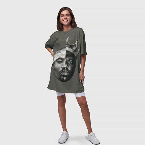 Платье-футболка 3D Короли хип-хопа!, цвет 3D печать - фото 5