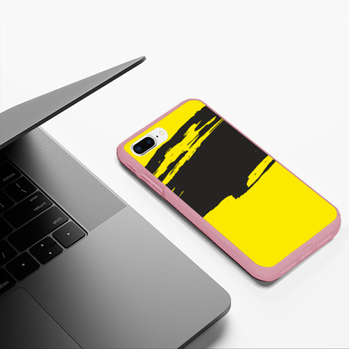 Чехол для iPhone 7Plus/8 Plus матовый с принтом Чёрно-жёлтый, фото #5