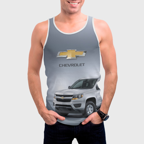 Мужская майка 3D Chevrolet пикап, цвет 3D печать - фото 3