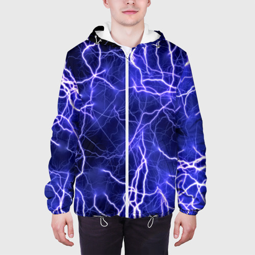 Мужская куртка 3D Молнии, цвет 3D печать - фото 4