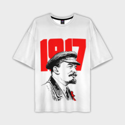 Мужская футболка oversize 3D Ленин