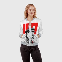 Женский бомбер 3D Ленин - фото 2