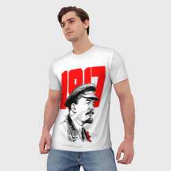 Мужская футболка 3D Ленин - фото 2