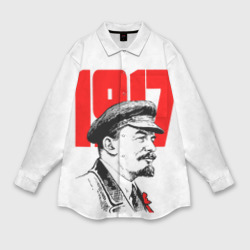 Женская рубашка oversize 3D Ленин
