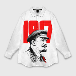 Мужская рубашка oversize 3D Ленин
