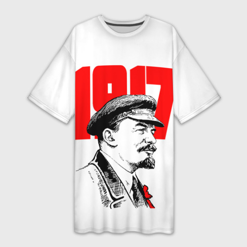 Платье-футболка 3D Ленин, цвет 3D печать