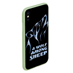 Чехол для iPhone XS Max матовый Волк среди овец - фото 2
