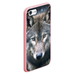 Чехол для iPhone 5/5S матовый Серый волк - фото 2
