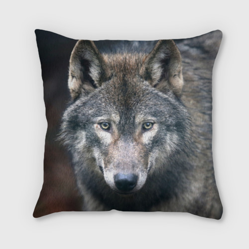 Подушка 3D Серый волк