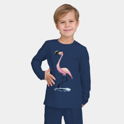 Детская пижама с лонгсливом хлопок Фламинго - фото 2