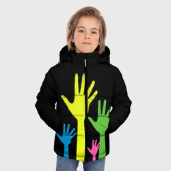 Зимняя куртка для мальчиков 3D Руки вверх! - фото 2
