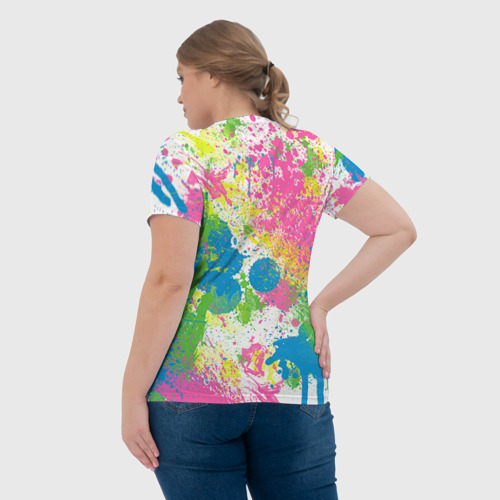 Женская футболка 3D Брызги - фото 7