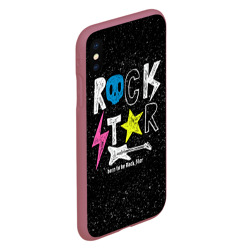 Чехол для iPhone XS Max матовый Рождён быть рок-звездой - фото 2