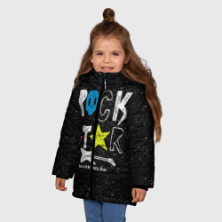 Зимняя куртка для девочек 3D Рождён быть рок-звездой - фото 2