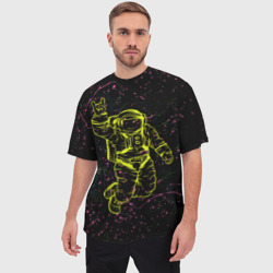 Мужская футболка oversize 3D Космический рок - фото 2