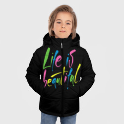 Зимняя куртка для мальчиков 3D Жизнь прекрасна - фото 2