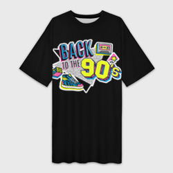 Платье-футболка 3D Назад в 90-е!