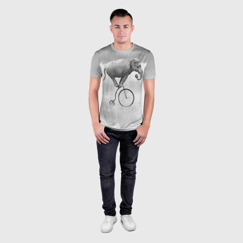 Мужская футболка 3D Slim Hipster Bike, цвет 3D печать - фото 4