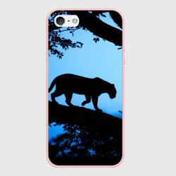 Чехол для iPhone 5/5S матовый Чёрная пантера