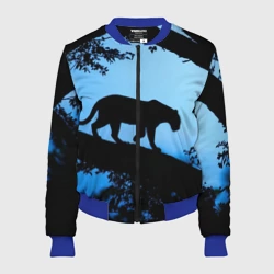 Женский бомбер 3D Чёрная пантера