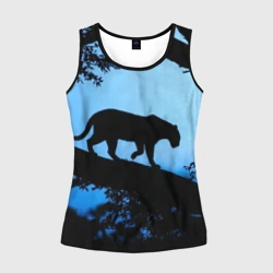 Женская майка 3D Чёрная пантера