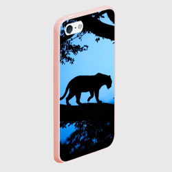 Чехол для iPhone 5/5S матовый Чёрная пантера - фото 2