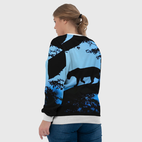 Женский свитшот 3D Чёрная пантера, цвет 3D печать - фото 7