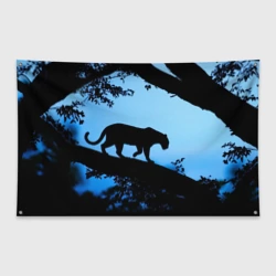 Флаг-баннер Чёрная пантера