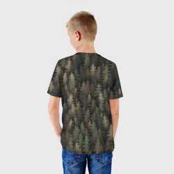 Детская футболка 3D Лесной камуфляж - фото 2