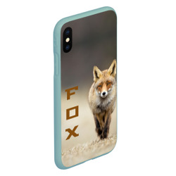 Чехол для iPhone XS Max матовый Рыжий лис fox - фото 2