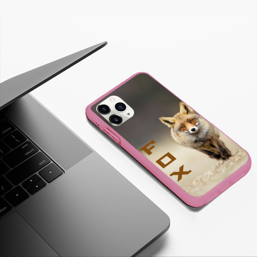 Чехол для iPhone 11 Pro Max матовый с принтом Рыжий лис (fox), фото #5