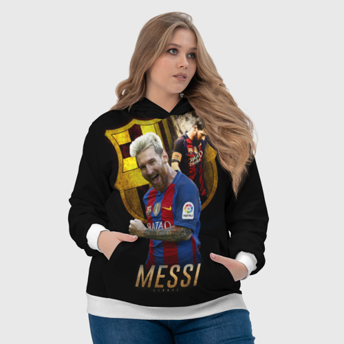 Женская толстовка 3D Messi, цвет 3D печать - фото 6