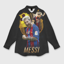 Мужская рубашка oversize 3D Messi