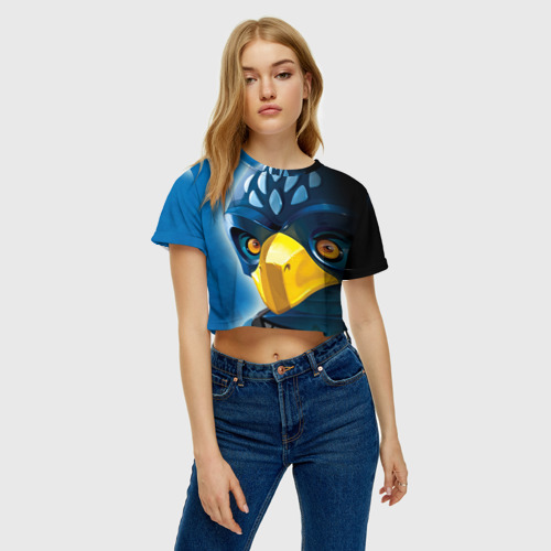 Женская футболка Crop-top 3D Эглор, цвет 3D печать - фото 3